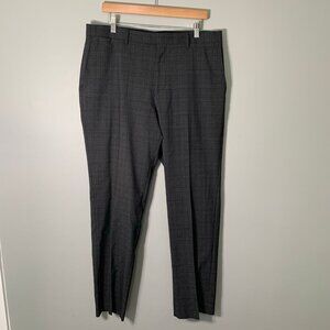 Banana Republic 34x32 slim fit gray‎ plaid dress pants